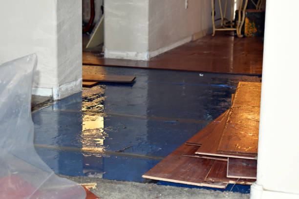 Professional Burst Pipe Cleanup technician working in Random Lake, WI